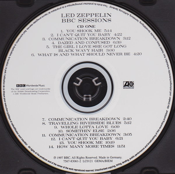 Led Zeppelin - BBC Sessions (1997 Double Live CD) Mint