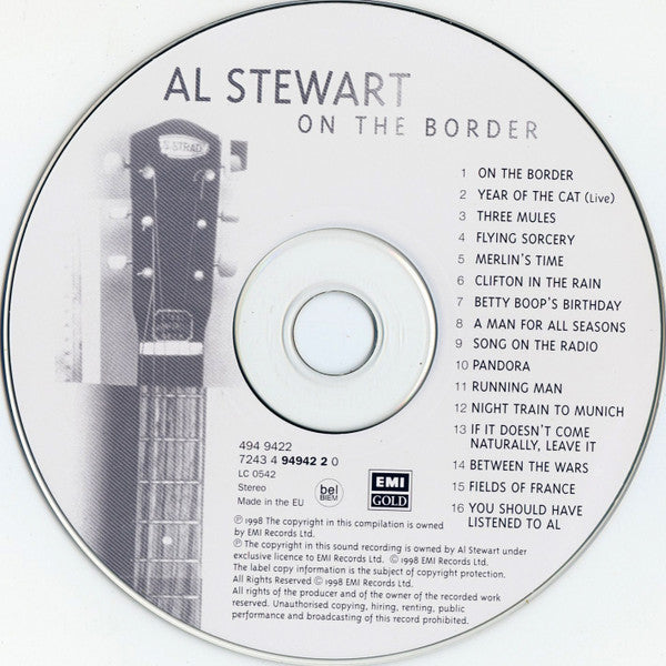 Al Stewart - On The Border (1998 CD Album) NM