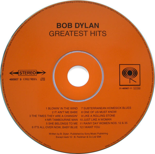 Bob Dylan - Greatest Hits (1997 SBM CD) VG+