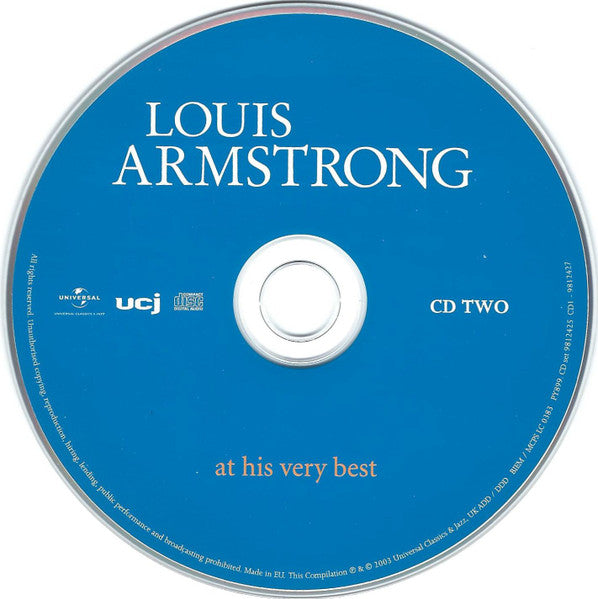 Louis Armstrong - At His Very Best (2CD Album) NM