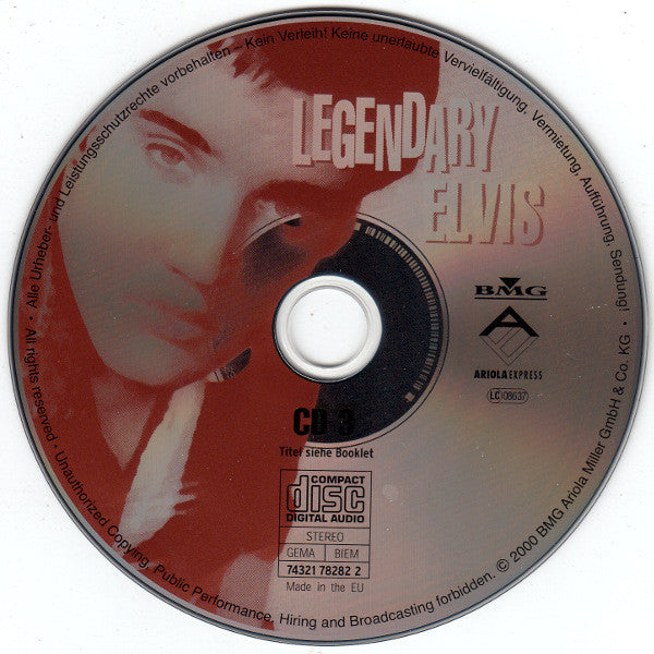 Elvis Presley - Legendary (2000 German 3 CD Set) VG+