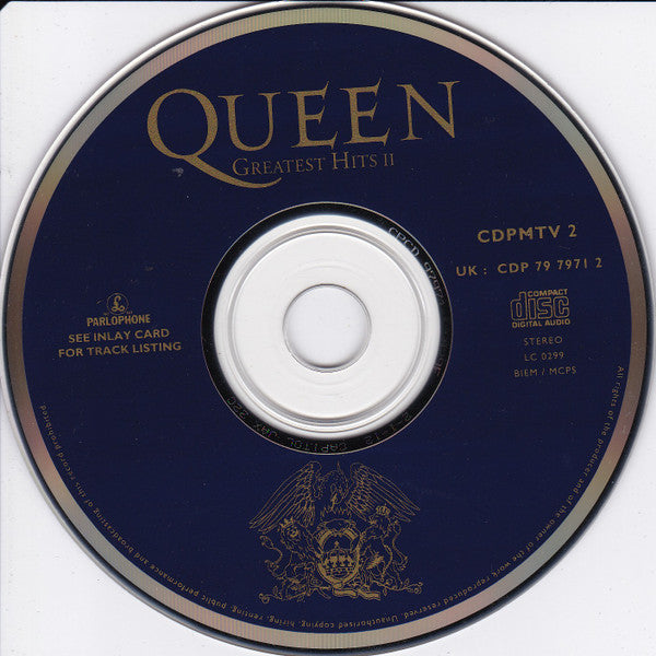 Queen - Greatest Hits II (Capitol Jax 12C issue CD) NM