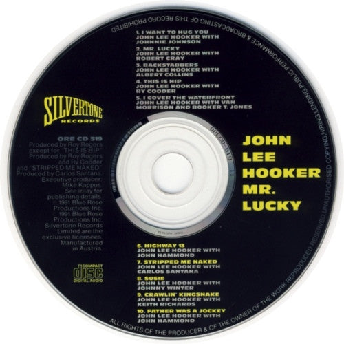 John Lee Hooker - Mr Lucky (1991 CD Album) Mint