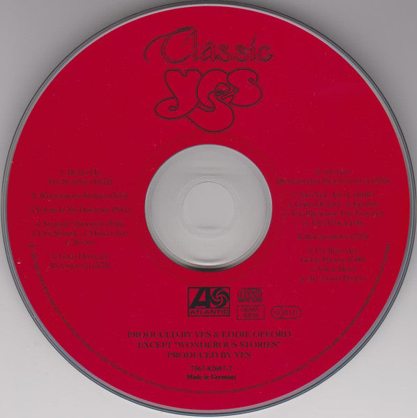 Yes - Classic Yes (1994 UK Prog Rock CD Album) Mint