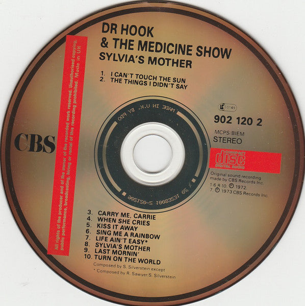 DR Hook - Sylvia's Mother (1989 CD Album) NM